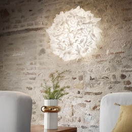 Φωτιστικό Οροφής - Τοίχου Veli Foliage Large White Decor Slamp Πλαστικό