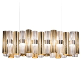 Φωτιστικό Οροφής - Ράγα La Lollo 93x28x28cm Led 7820lm 70W 2700K Gold Slamp