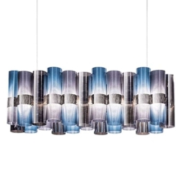 Φωτιστικό Οροφής - Ράγα La Lollo 93x28x28cm Led 7820lm 70W 2700K Silver-Blue Slamp