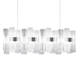 Φωτιστικό Οροφής - Ράγα La Lollo 93x28x28cm Led 7820lm 70W 2700K Clear-White Slamp