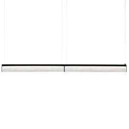 Φωτιστικό Οροφής - Ράγα Modula Double Crystal 192x5,5x10cm Led 7542lm 70W 3000K Black Slamp