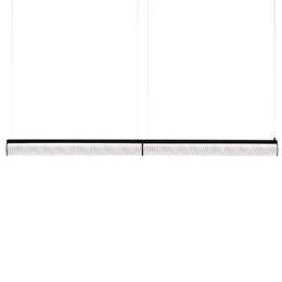 Φωτιστικό Οροφής - Ράγα Modula Double Plisse 192x5,5x10cm Led 7542lm 70W 3000K Black Slamp