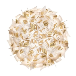 Πλαφονιέρα Veli Aurea Large 3x12W E27 Led 78x20cm White-Gold Slamp