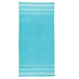 Πετσέτα Θαλάσσης Java Calypso Ciel Descamps Θαλάσσης 90x175cm 100% Βαμβάκι