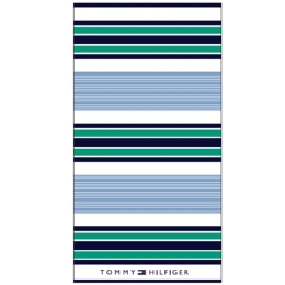 Πετσέτα Θαλάσσης Court Sport Green Tommy Hilfiger Θαλάσσης 100% Βαμβάκι