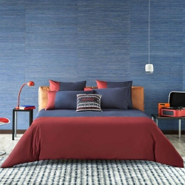 Μαξιλαροθήκη Tailor Organic Indigo Tommy Hilfiger 50X80 100% Βαμβάκι