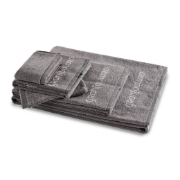 Πετσέτα Shades G1 9307700 Grigio Bassetti Σώματος 70x140cm 100% Βαμβάκι