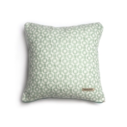 Μαξιλαροθήκη Διακοσμητική Vermio Classic Mint-Ice Aslanis Home 45X45 Βαμβάκι-Chenille
