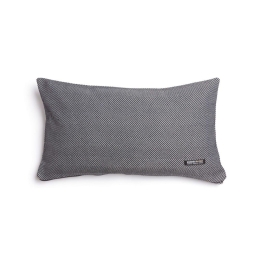 Μαξιλαροθήκη Διακοσμητική Atheras Classic Black-Silver Aslanis Home 30X50 Βαμβάκι-Chenille