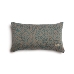 Μαξιλαροθήκη Διακοσμητική Athos Classic Turquoise-Beige Aslanis Home 30X50 Βαμβάκι-Chenille