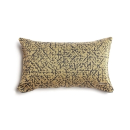 Μαξιλαροθήκη Διακοσμητική Athos Classic Gold-Grey Aslanis Home 30X50 Βαμβάκι-Chenille