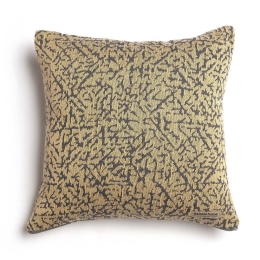Μαξιλαροθήκη Διακοσμητική Athos Classic Gold-Grey Aslanis Home 45X45 Βαμβάκι-Chenille