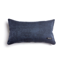 Μαξιλαροθήκη Διακοσμητική Kedros Classic Blue-Black Aslanis Home 30X50 Βαμβάκι-Chenille