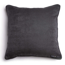 Μαξιλαροθήκη Διακοσμητική Kedros Anthracite-Black Ραφή Γκανς Aslanis Home 60Χ60 Βαμβάκι-Chenille