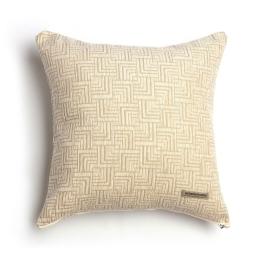 Μαξιλαροθήκη Διακοσμητική New Maze Classic Sand Aslanis Home 45X45 Βαμβάκι-Chenille