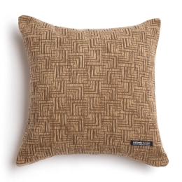 Μαξιλαροθήκη Διακοσμητική New Maze Classic Cappuccino Aslanis Home 60Χ60 Βαμβάκι-Chenille