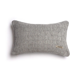Μαξιλαροθήκη Διακοσμητική Onia Ραφή Γκανς Grey-Silver Aslanis Home 30X50 Βαμβάκι-Chenille