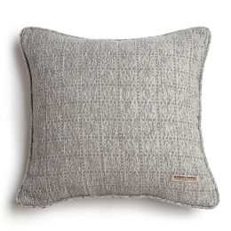 Μαξιλαροθήκη Διακοσμητική Onia Ραφή Γκανς Grey-Silver Aslanis Home 45X45 Βαμβάκι-Chenille