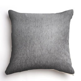 Μαξιλαροθήκη Διακοσμητική Plain 4 Seasons Classic Dark Grey Aslanis Home 45X45 Βαμβάκι-Chenille