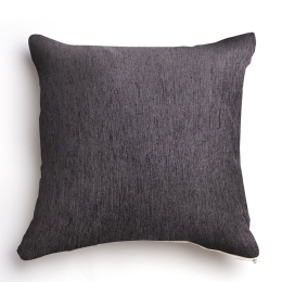 Μαξιλαροθήκη Διακοσμητική Plain 4 Seasons Classic Black Aslanis Home 45X45 Βαμβάκι-Chenille