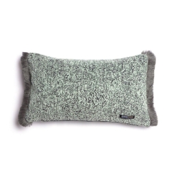 Μαξιλαροθήκη Διακοσμητική Parnassos Trimming Mint-Grey Aslanis Home 30X50 Βαμβάκι-Chenille