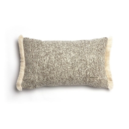Μαξιλαροθήκη Διακοσμητική Parnassos Trimming Beige Sand Aslanis Home 30X50 Βαμβάκι-Chenille