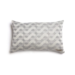Μαξιλαροθήκη Διακοσμητική Pinovo Classic Grey Aslanis Home 30X50 Βαμβάκι-Chenille