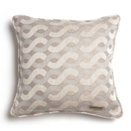 Μαξιλαροθήκη Διακοσμητική Pinovo Ραφή Γκανς Beige Sand Aslanis Home 60Χ60 Βαμβάκι-Chenille