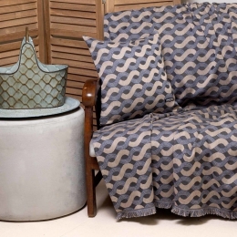 Μαξιλαροθήκη Διακοσμητική Pinovo Ραφή Γκανς Beige-Raf Aslanis Home 45X45 Βαμβάκι-Chenille