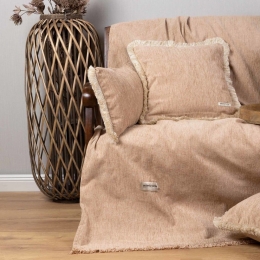 Ριχτάρι Four Seasons Beige Aslanis Home Διθέσιο 180x250cm Βαμβάκι-Chenille