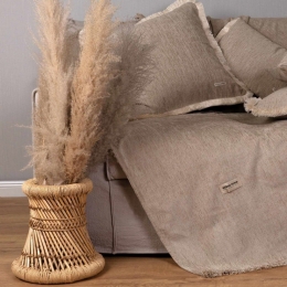 Ριχτάρι Four Seasons Beige-Brown Aslanis Home Τετραθέσιο 180x350cm Βαμβάκι-Chenille