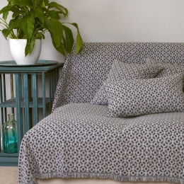 Ριχτάρι Vermio Anthracite-Grey Aslanis Home Πολυθρόνα 180x180cm Βαμβάκι-Polycotton