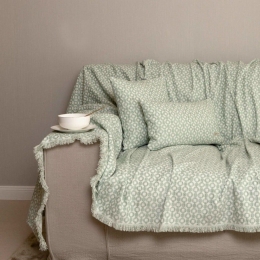 Ριχτάρι Vermio Mint-Ice Aslanis Home Πολυθρόνα 180x180cm Βαμβάκι-Polycotton