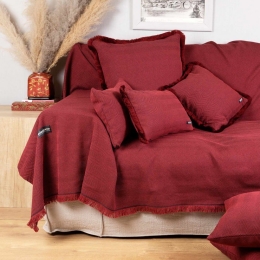 Ριχτάρι Atheras Bordo Aslanis Home Τριθέσιο 180x300cm Βαμβάκι-Πολυέστερ