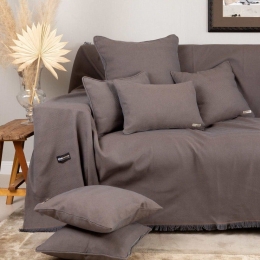Ριχτάρι Atheras Bronze Aslanis Home Διθέσιο 180x250cm Βαμβάκι-Πολυέστερ