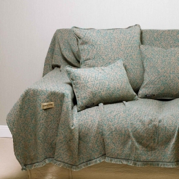 Ριχτάρι Athos Turquoise-Beige Aslanis Home Διθέσιο 180x250cm Βαμβάκι-Πολυέστερ