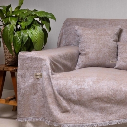 Ριχτάρι Kedros Bronze Aslanis Home Πολυθρόνα 180x180cm Βαμβάκι-Πολυέστερ