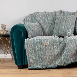 Ριχτάρι Olympos Veraman-Beige Aslanis Home Πολυθρόνα 180x180cm Βαμβάκι-Chenille