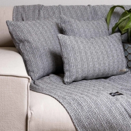 Ριχτάρι Onia Anthracite-Grey Aslanis Home Διθέσιο 180x250cm Βαμβάκι-Polycotton