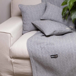 Ριχτάρι Onia Grey-Silver Aslanis Home Διθέσιο 180x250cm Βαμβάκι-Polycotton