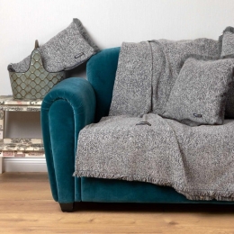 Ριχτάρι Parnassos Anthracite-Grey Aslanis Home Πολυθρόνα 180x180cm Βαμβάκι-Polycotton