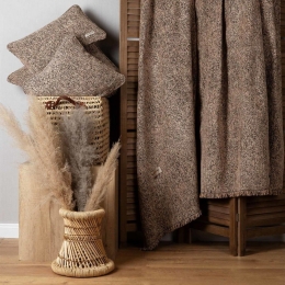 Ριχτάρι Parnassos Beige-Choco Aslanis Home Διθέσιο 180x250cm Βαμβάκι-Polycotton