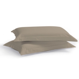 Μαξιλαροθήκες Satin Plain (Σετ 2τμχ) Green-Olive Aslanis Home 50Χ70 100% Βαμβακοσατέν