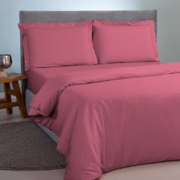 Παπλωματοθήκη Satin Plain Fuchsia Aslanis Home Ημίδιπλο 160x220cm 100% Βαμβακοσατέν