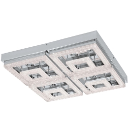 Φωτιστικό Οροφής Led Fradelo 95661 Silver Eglo Μέταλλο