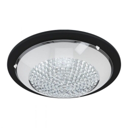 Φωτιστικό Οροφής-Πλαφονιέρα Led Acolla 1 99357 Ø370 3000K Black-White Eglo Κρύσταλλο,Μέταλλο