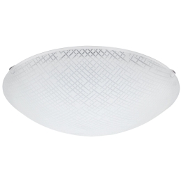 Φωτιστικό Οροφής Led Margitta 1 96115 White Eglo Μέταλλο,Γυαλί