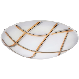 Φωτιστικό Οροφής Led Margitta 1 96122 White-Gold Eglo Μέταλλο,Γυαλί