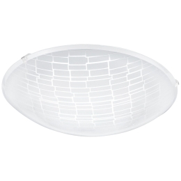 Φωτιστικό Οροφής Led Malva 1 96085 White Eglo Μέταλλο,Γυαλί