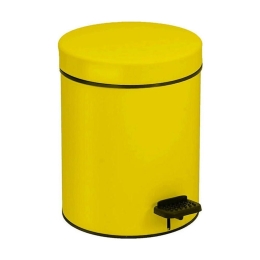 Κάδος Απορριμμάτων 3lt 03-605-603 Glossy Yellow Ανοξείδωτο Ατσάλι